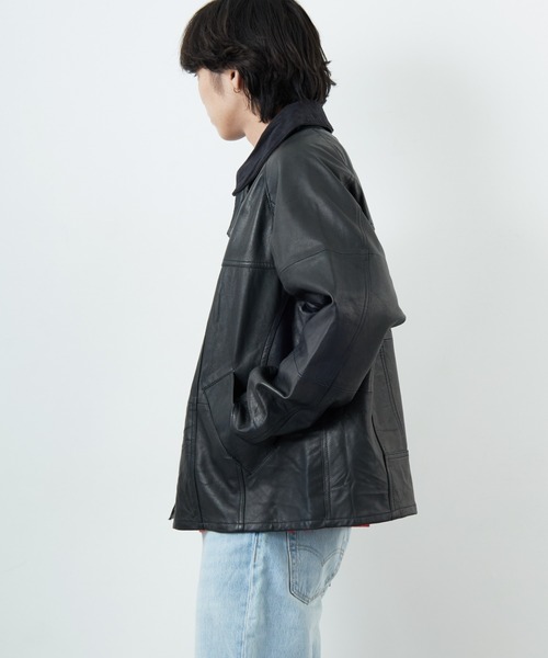 yoused/ユーズド] 別注 ドライバーズ レザージャケット（ライダース