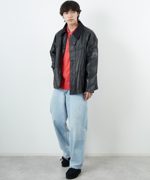 yoused/ユーズド] 別注 ドライバーズ レザージャケット（ライダース