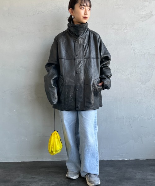 yoused/ユーズド] 別注 ドライバーズ レザージャケット（ライダース