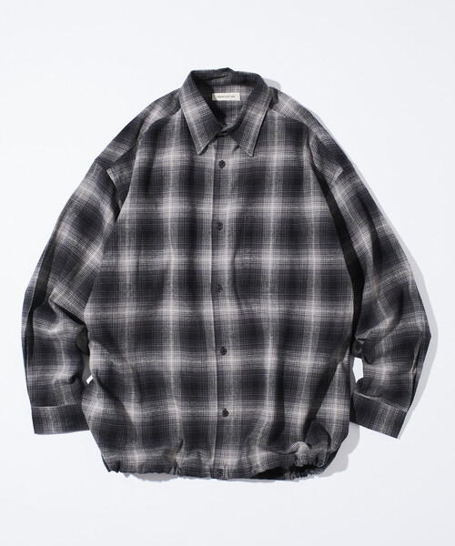 FREAK'S STORE(フリークスストア)の「限定展開 ワイドシルエット オンブレチェック スピンドル シャツ(シャツ/ブラウス・メンズ・ブラウン/ブルー/ブラック/オリーブ・LARGE/MEDIUM/SMALL)」の13枚目の写真