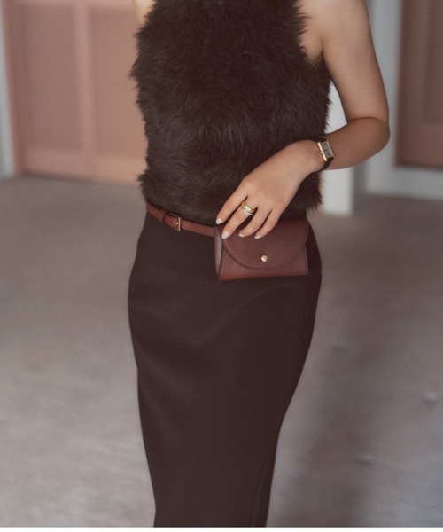 カットジョーゼットタイトスカート（スカート）｜anuans（アニュアンス