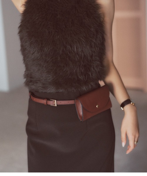 カットジョーゼットタイトスカート（スカート）｜anuans（アニュアンス