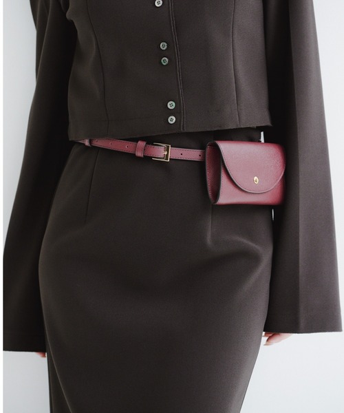 カットジョーゼットタイトスカート（スカート）｜anuans（アニュアンス