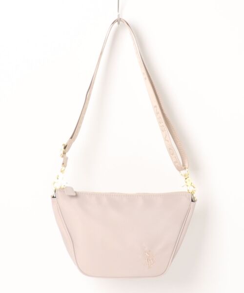 U.S. POLO ASSN.(ユーエスポロアッスン)の「【U.S. POLO ASSN.】 ユーエスポロアッスン ナイロン ハーフムーンショルダーバッグ USPA-2719(ショルダーバッグ・レディース・ブラック/ブラウン/ライトグレー/ワインレッド・FREE)」の2枚目の写真