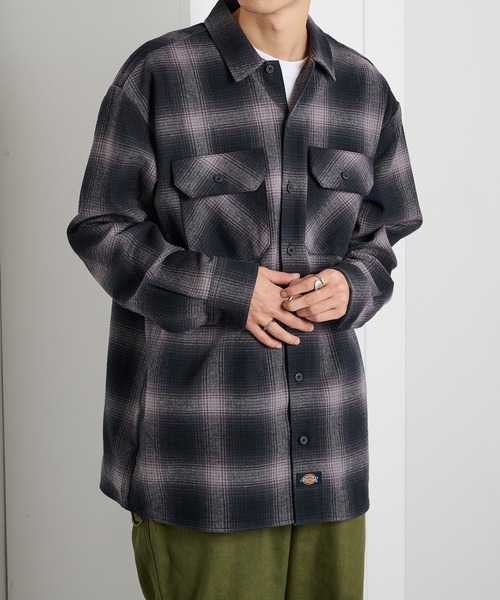 Dickies(ディッキーズ)の「【Dickies】ピーチツイルワークシャツ 5422-9100(シャツ/ブラウス・メンズ・ブラック/チャコールグレー/ブラウン・LL/M/L)」の1枚目の写真