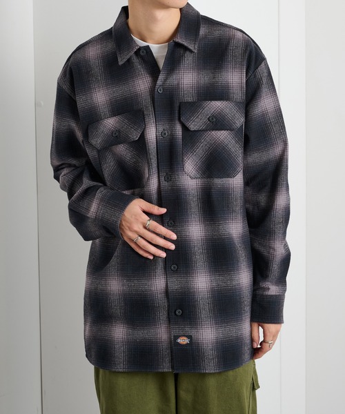 Dickies(ディッキーズ)の「【Dickies】ピーチツイルワークシャツ 5422-9100(シャツ/ブラウス・メンズ・ブラック/チャコールグレー/ブラウン・LL/M/L)」の13枚目の写真