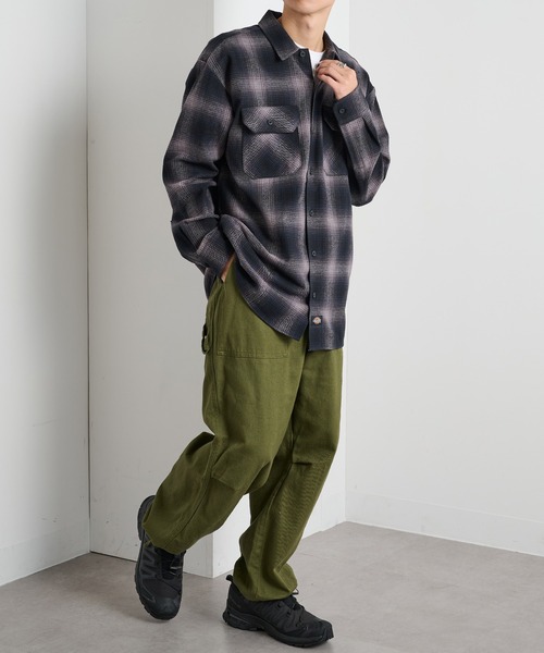 Dickies(ディッキーズ)の「【Dickies】ピーチツイルワークシャツ 5422-9100(シャツ/ブラウス・メンズ・ブラック/チャコールグレー/ブラウン・LL/M/L)」の17枚目の写真