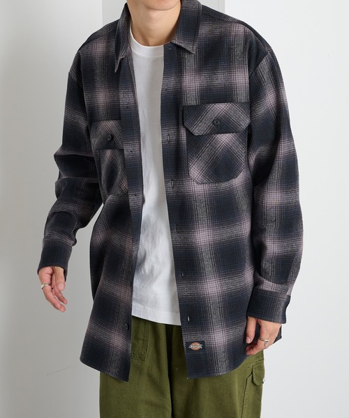 Dickies(ディッキーズ)の「【Dickies】ピーチツイルワークシャツ 5422-9100(シャツ/ブラウス・メンズ・ブラック/チャコールグレー/ブラウン・LL/M/L)」の14枚目の写真