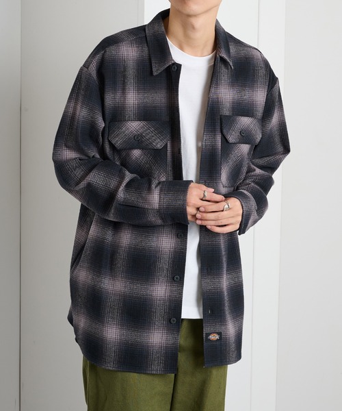 Dickies(ディッキーズ)の「【Dickies】ピーチツイルワークシャツ 5422-9100(シャツ/ブラウス・メンズ・ブラック/チャコールグレー/ブラウン・LL/M/L)」の16枚目の写真