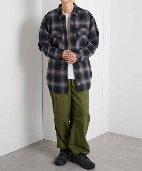 Dickies(ディッキーズ)の「【Dickies】ピーチツイルワークシャツ 5422-9100(シャツ/ブラウス・メンズ・ブラック/チャコールグレー/ブラウン・LL/M/L)」の18枚目の写真