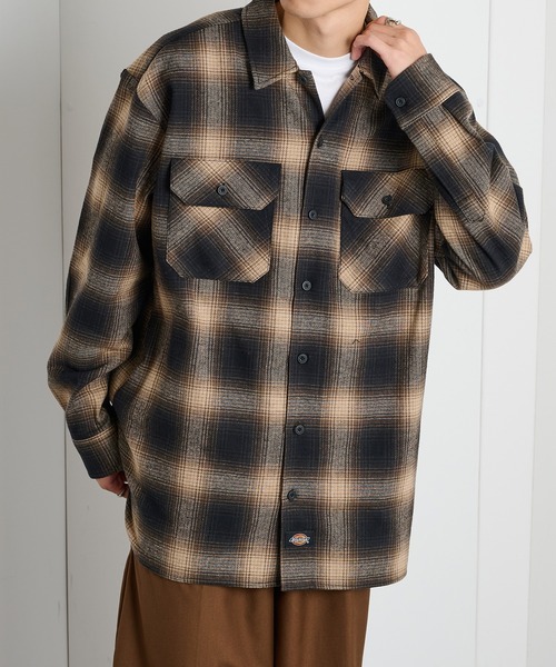Dickies(ディッキーズ)の「【Dickies】ピーチツイルワークシャツ 5422-9100(シャツ/ブラウス・メンズ・ブラック/チャコールグレー/ブラウン・LL/M/L)」の21枚目の写真