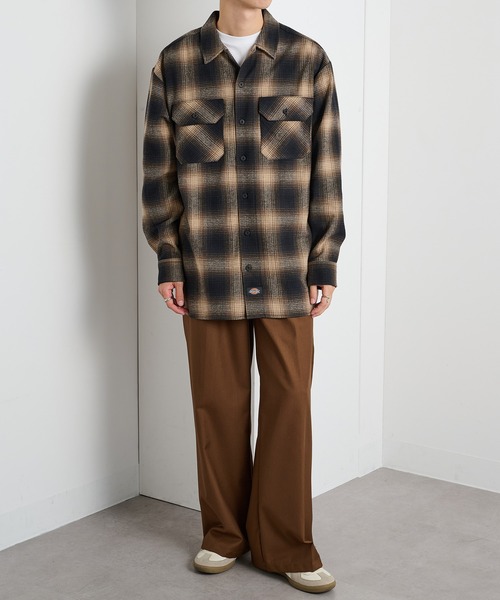 Dickies(ディッキーズ)の「【Dickies】ピーチツイルワークシャツ 5422-9100(シャツ/ブラウス・メンズ・ブラック/チャコールグレー/ブラウン・LL/M/L)」の8枚目の写真