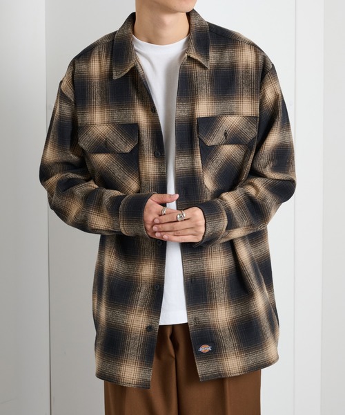 Dickies(ディッキーズ)の「【Dickies】ピーチツイルワークシャツ 5422-9100(シャツ/ブラウス・メンズ・ブラック/チャコールグレー/ブラウン・LL/M/L)」の5枚目の写真