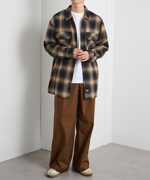 Dickies(ディッキーズ)の「【Dickies】ピーチツイルワークシャツ 5422-9100(シャツ/ブラウス・メンズ・ブラック/チャコールグレー/ブラウン・LL/M/L)」の9枚目の写真