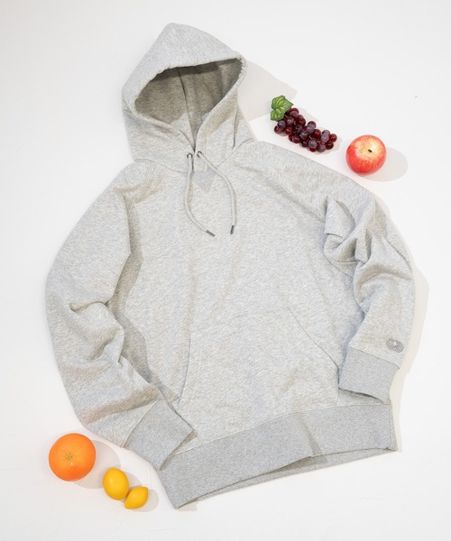 FRUIT OF THE LOOM(フルーツオブザルーム)の「BASIC SWEAT HOODIE / フーディー / ユニセックス / シンプル / セットアップ(パーカー・メンズ・杢グレー/ブラック/アイボリー/ネイビー・S/M/L/XL)」の13枚目の写真