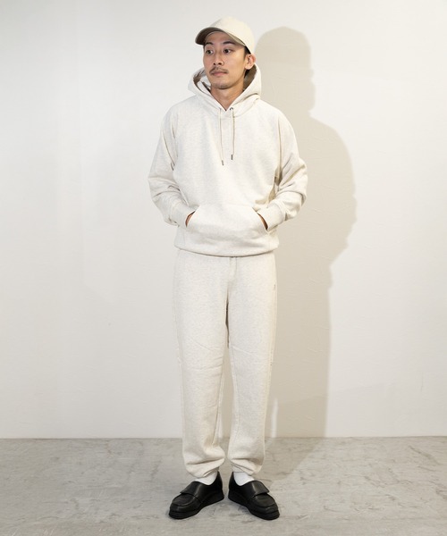 FRUIT OF THE LOOM(フルーツオブザルーム)の「BASIC SWEAT HOODIE / フーディー / ユニセックス / シンプル / セットアップ(パーカー・メンズ・杢グレー/ブラック/アイボリー/ネイビー・S/M/L/XL)」の7枚目の写真