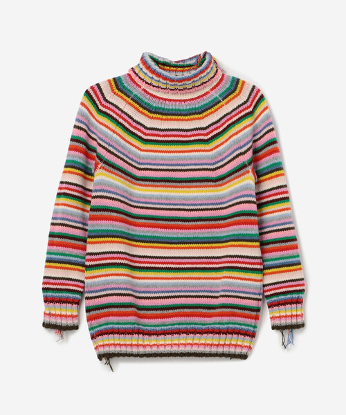 Bshop(ビショップ)の「LA FETICHE | マルチボーダー タートルネックニット WOMEN(ニット/セーター・レディース・A・S)」の7枚目の写真