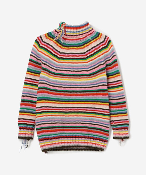 Bshop(ビショップ)の「LA FETICHE | マルチボーダー タートルネックニット WOMEN(ニット/セーター・レディース・A・S)」の6枚目の写真