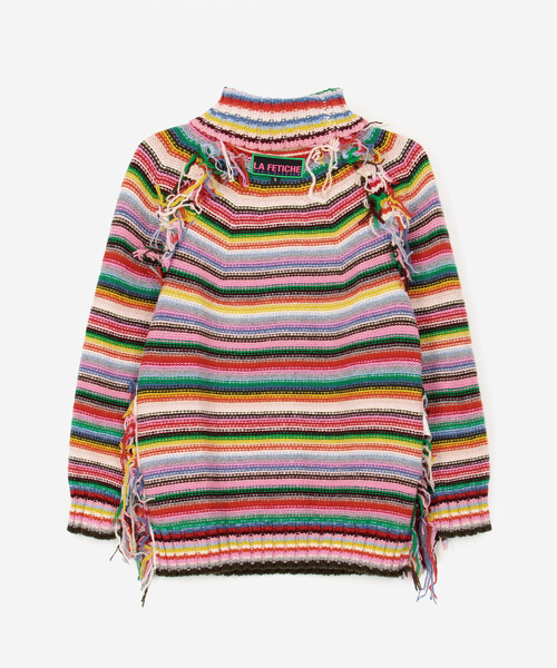 Bshop(ビショップ)の「LA FETICHE | マルチボーダー タートルネックニット WOMEN(ニット/セーター・レディース・A・S)」の15枚目の写真