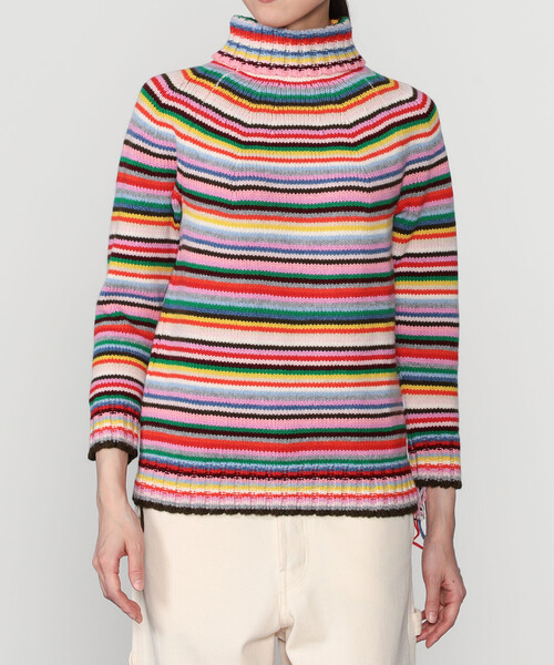 Bshop(ビショップ)の「LA FETICHE | マルチボーダー タートルネックニット WOMEN(ニット/セーター・レディース・A・S)」の12枚目の写真