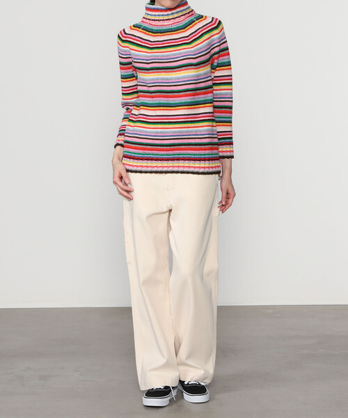 Bshop(ビショップ)の「LA FETICHE | マルチボーダー タートルネックニット WOMEN(ニット/セーター・レディース・A・S)」の11枚目の写真