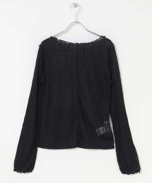 SENSE OF PLACE by URBAN RESEARCH（センスオブプレイスバイアーバンリサーチ）の「ウェーブパターンジャガードトップ（Tシャツ/カットソー・レディース・ブラウン/ブラック/アイボリー・ONE）」の15枚目の写真