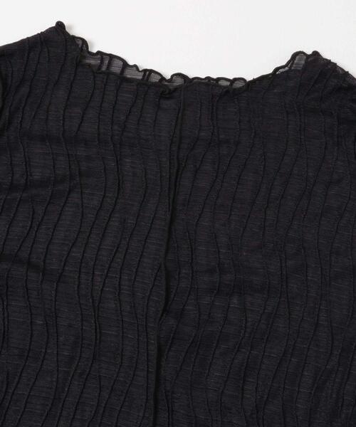 SENSE OF PLACE by URBAN RESEARCH（センスオブプレイスバイアーバンリサーチ）の「ウェーブパターンジャガードトップ（Tシャツ/カットソー・レディース・ブラウン/ブラック/アイボリー・ONE）」の16枚目の写真