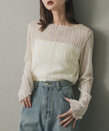 SENSE OF PLACE by URBAN RESEARCH | ウェーブパターンジャガードトップ(Tシャツ/カットソー)