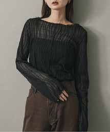 SENSE OF PLACE by URBAN RESEARCH | ウェーブパターンジャガードトップ(Tシャツ/カットソー)