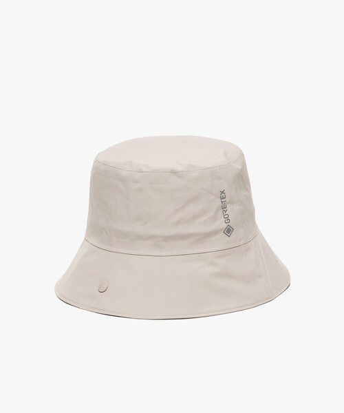 AIGLE（エーグル）の「GORE-TEX ゴアテックス ワンポイントロゴ バケットハット（ハット・レディース・モスグリーン/ブラック/アイボリー・L/S/M）」の2枚目の写真