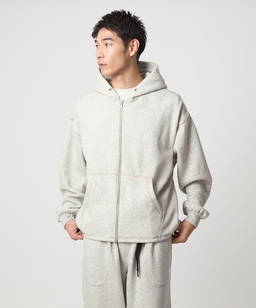 WEB限定】＜GLR or＞ドロスト スウェット ジップ パーカー