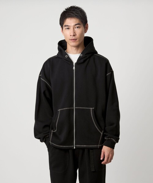 WEB限定】＜GLR or＞ドロスト スウェット ジップ パーカー（スウェット