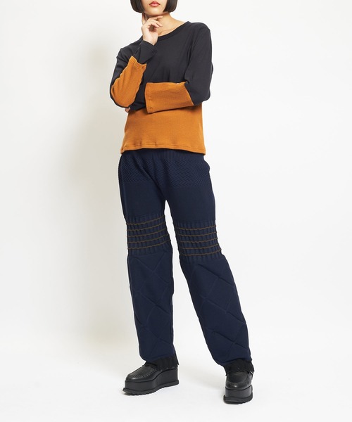 gomme(ゴム)の「マルチニットパンツ(その他パンツ・レディース・チャコールグレー/ブラック/ネイビー・FREE)」の11枚目の写真