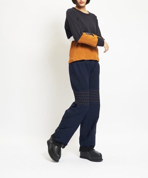 gomme(ゴム)の「マルチニットパンツ(その他パンツ・レディース・チャコールグレー/ブラック/ネイビー・FREE)」の12枚目の写真