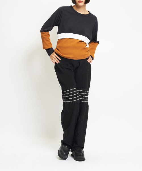 gomme(ゴム)の「マルチニットパンツ(その他パンツ・レディース・チャコールグレー/ブラック/ネイビー・FREE)」の14枚目の写真