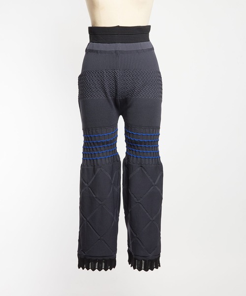 gomme(ゴム)の「マルチニットパンツ(その他パンツ・レディース・チャコールグレー/ブラック/ネイビー・FREE)」の6枚目の写真