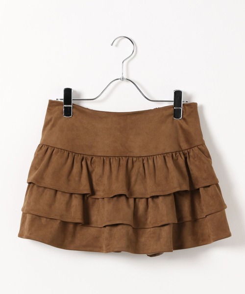 3.3 Field Trip （3.3フィールドトリップ）の「3.3 Field Trip／フェイクスウェードフリルスカート（スカート・レディース・アイボリー/ブラウン・FREE）」の22枚目の写真