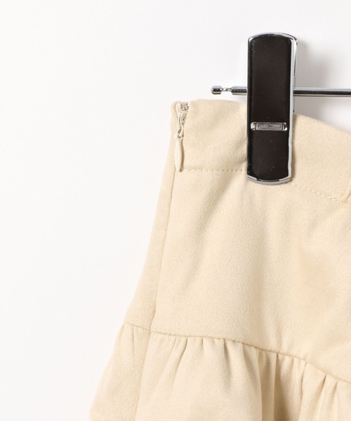 3.3 Field Trip （3.3フィールドトリップ）の「3.3 Field Trip／フェイクスウェードフリルスカート（スカート・レディース・アイボリー/ブラウン・FREE）」の9枚目の写真