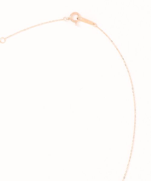 TAKE-UP（テイクアップ）の「【WEB限定商品】K10 しずく ダイヤモンドネックレス（PG）（ネックレス・レディース・ピンクゴールド・FREE）」の5枚目の写真