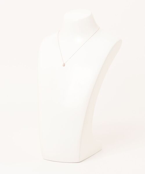 TAKE-UP（テイクアップ）の「【WEB限定商品】K10 しずく ダイヤモンドネックレス（PG）（ネックレス・レディース・ピンクゴールド・FREE）」の6枚目の写真
