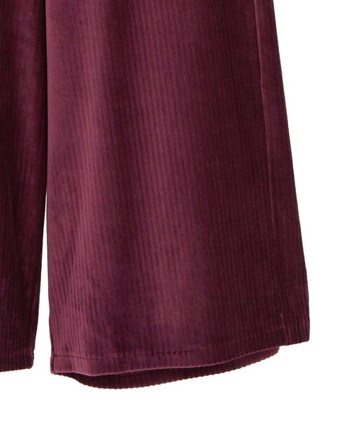 earth music&ecology（アースミュージックアンドエコロジー）の「コーデュロイタックパンツ（その他パンツ・レディース・アイボリー/ボルドー/ブラック・S/M）」の11枚目の写真