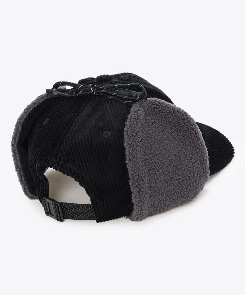 Columbia(コロンビア)の「コーデュロイ Columbia/ケンドリックパーク ファー フラップキャップ UVカット/コロンビア(キャップ・レディース・グリーン/アイボリー/ブラック・ONE SIZE)」の5枚目の写真