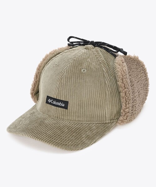 Columbia(コロンビア)の「コーデュロイ Columbia/ケンドリックパーク ファー フラップキャップ UVカット/コロンビア(キャップ・レディース・グリーン/アイボリー/ブラック・ONE SIZE)」の8枚目の写真