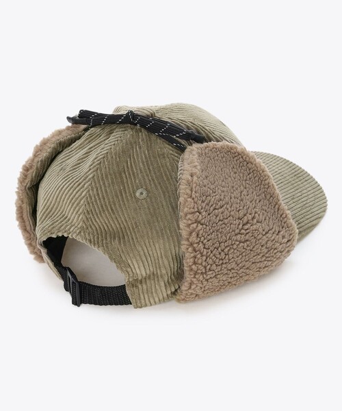 Columbia(コロンビア)の「コーデュロイ Columbia/ケンドリックパーク ファー フラップキャップ UVカット/コロンビア(キャップ・レディース・グリーン/アイボリー/ブラック・ONE SIZE)」の9枚目の写真