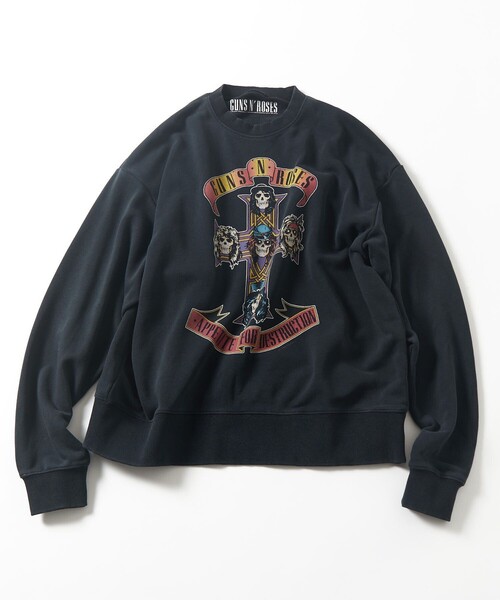 FREAK'S STORE(フリークスストア)の「【EXCLUSIVE】GUNS N ROSES ガンズ アンド ローゼス フロントプリント スウェット(スウェット・メンズ・ブラック/オフホワイト・MEDIUM/X-LARGE/LARGE)」の13枚目の写真