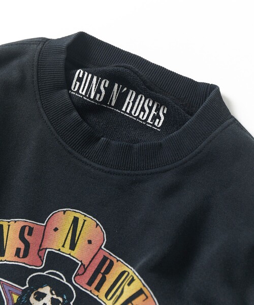 FREAK'S STORE(フリークスストア)の「【EXCLUSIVE】GUNS N ROSES ガンズ アンド ローゼス フロントプリント スウェット(スウェット・メンズ・ブラック/オフホワイト・MEDIUM/X-LARGE/LARGE)」の9枚目の写真