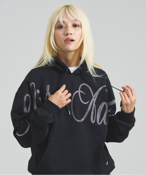GALLIS ADDICTION（ガリスアディクション）の「GA STONE BIG-LOGO HOODIE（パーカー・メンズ・グレー/ブラック・M/L）」の3枚目の写真