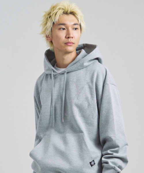 GALLIS ADDICTION（ガリスアディクション）の「GA STONE BIG-LOGO HOODIE（パーカー・メンズ・グレー/ブラック・M/L）」の19枚目の写真