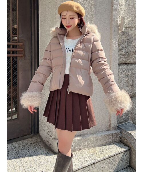 RESEXXY（リゼクシー）の「ケーブルクロップドニットトップス（ニット/セーター・レディース・グレー/ホワイト/ピンク・FREE）」の11枚目の写真