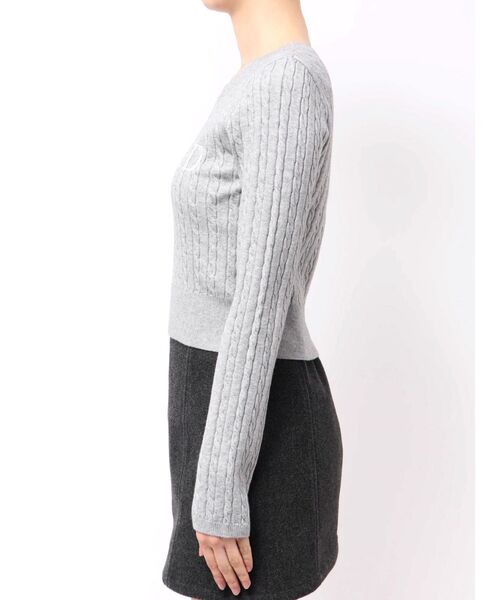 RESEXXY（リゼクシー）の「ケーブルクロップドニットトップス（ニット/セーター・レディース・グレー/ホワイト/ピンク・FREE）」の18枚目の写真